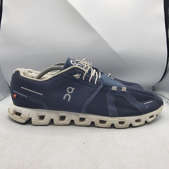 On Cloud 5 Mens 11.5 Denim Blue White Athletic Lightweight Shoes Outdoors Casual main image 5